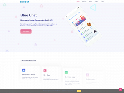 bluechategy.com snapshot