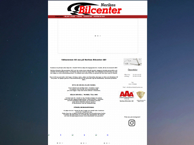 nerikesbilcenter.se snapshot