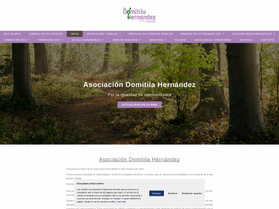 asociaciondomitila.com snapshot
