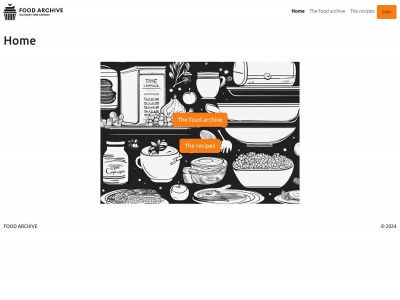 foodarchive.org snapshot