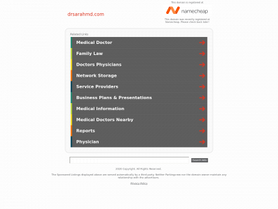 drsarahmd.com snapshot