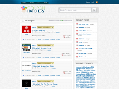 couponhatchery.com snapshot