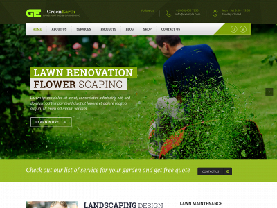 greenearthlandscapeonline.com snapshot