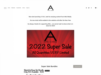 attic-cards.com snapshot