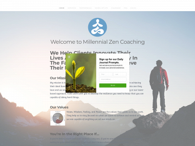 www.millennial-zen.com snapshot