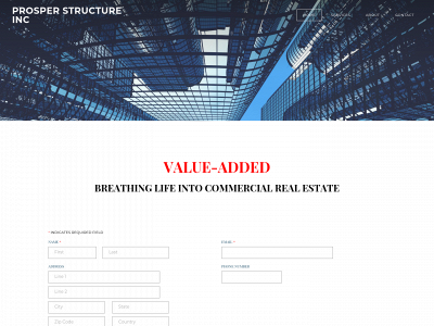 prosperstructure.com snapshot