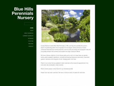 bluehillsperennials.com snapshot