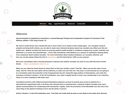 sponsor4cannabis.com snapshot