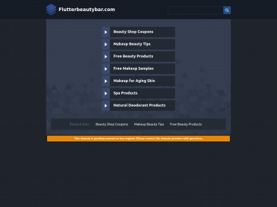 flutterbeautybar.com snapshot