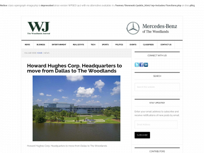 woodlandsjournal.com snapshot