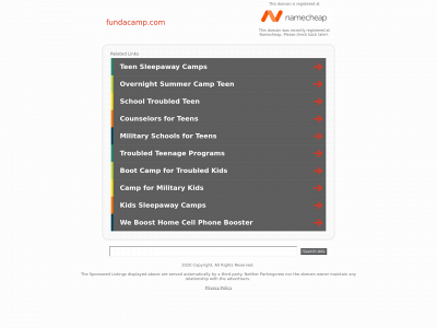 fundacamp.com snapshot