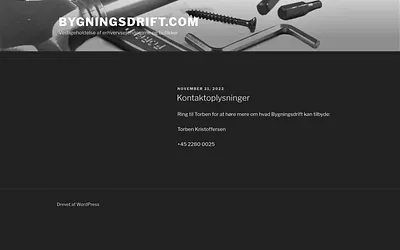 bygningsdrift.com snapshot