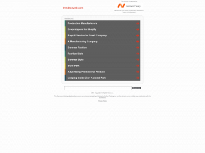 trendsonweb.com snapshot