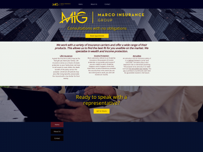 marcoinsurancegroup.com snapshot