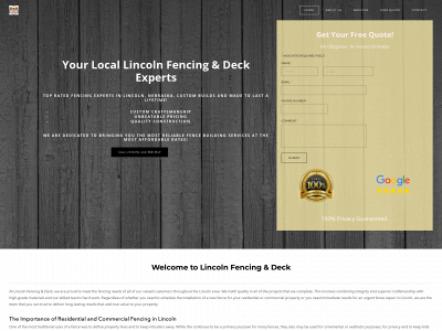 www.fencinglincoln.com snapshot