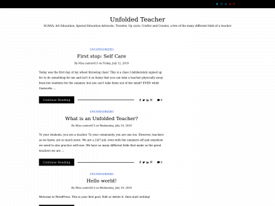unfoldedteacher.com snapshot