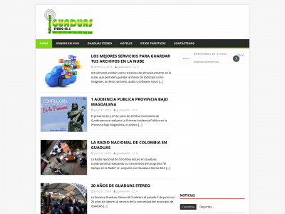 www.guaduasfm.com snapshot