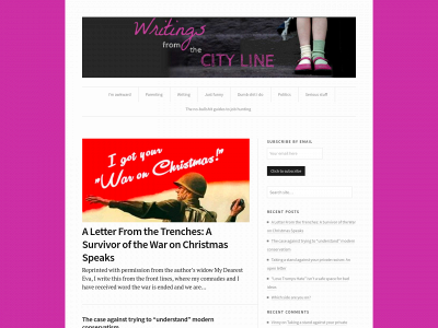 writingsfromthecityline.com snapshot