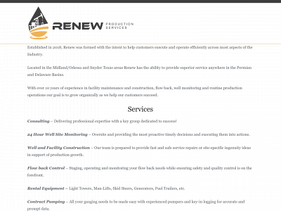 renewproduction.com snapshot