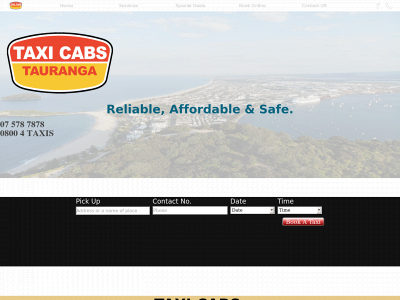 taxicabstauranga.co.nz snapshot