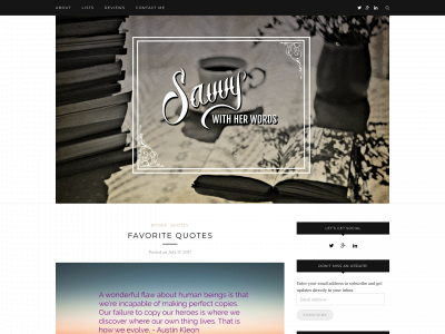 savvywithherwords.com snapshot