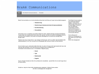brakecommunications.dk snapshot