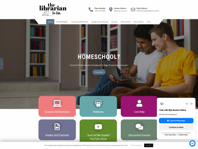 thehomeschoollibrarian.online snapshot