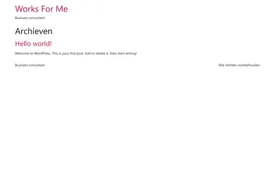 worksforme.nl snapshot