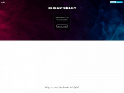 idiocracyunveiled.com snapshot