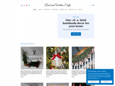 reedandwillowcrafts.com snapshot
