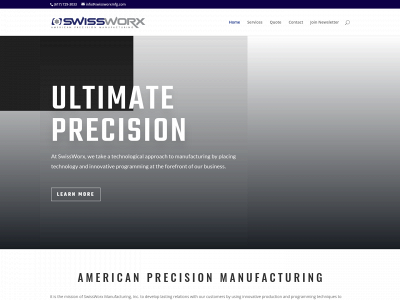 swissworxmfg.com snapshot