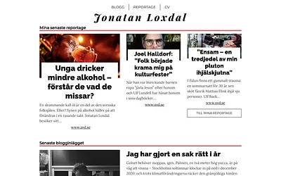 jonatanloxdal.se snapshot