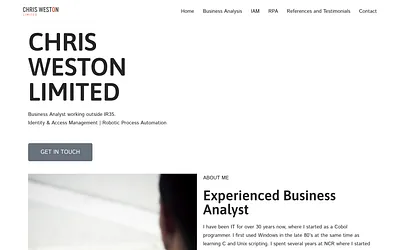 chriswestonlimited.co.uk snapshot