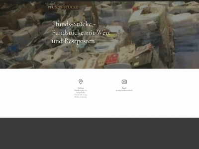 pfundsstuecke.de snapshot
