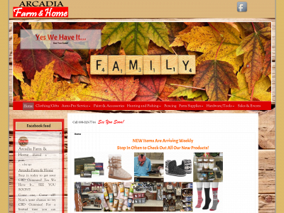 arcadiafarmandhome.com snapshot