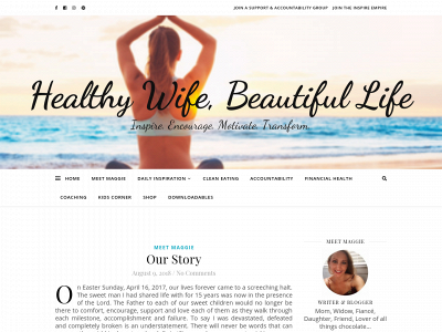 healthywifebeautifullife.com snapshot
