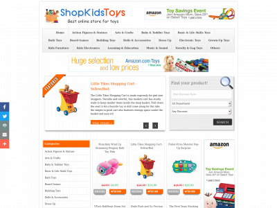 shopkidstoys.com snapshot