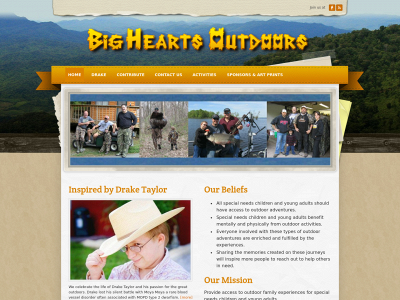 bigheartsoutdoors.org snapshot