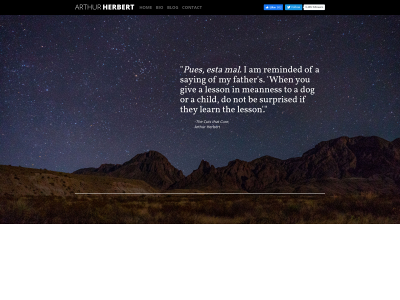 arthurherbertwriter.com snapshot