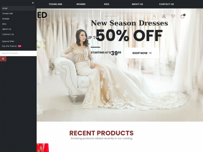 ahmeddress.com snapshot