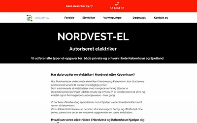 nordvestel.dk snapshot