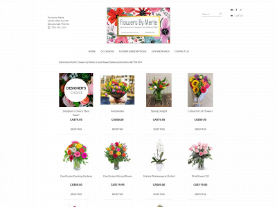 flowersbymerle.com snapshot