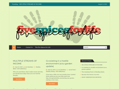 fivespicesforlife.com snapshot