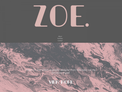 zoewelch.com snapshot