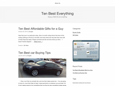 tenbesteverything.com snapshot