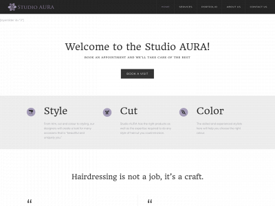 thestudioaura.com snapshot