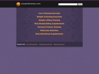 anywaisttrainers.com snapshot