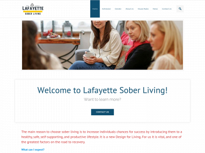 lafayettesoberliving.com snapshot