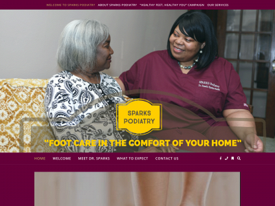 sparkspodiatry.com snapshot