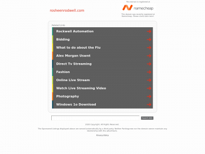 rosheenrodwell.com snapshot